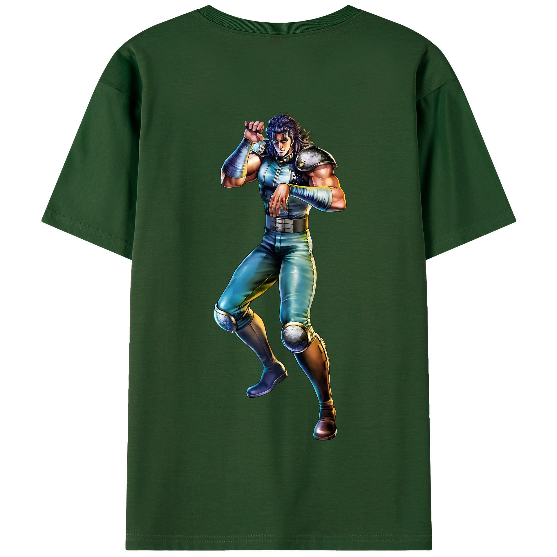 （画像用） 北斗の拳 Fist of the North Star 綿100％半袖Tシャツ（背面プリント）
